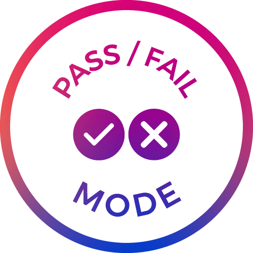 pass/fail mode