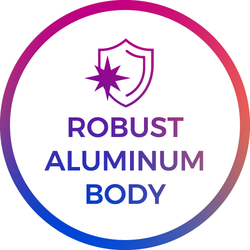 robust aluminium body