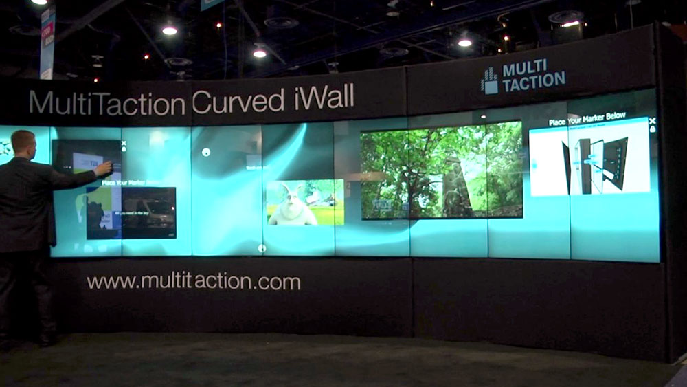 Interactive video wall